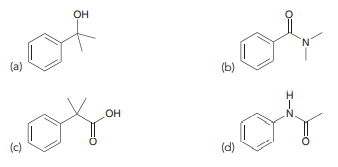 Starting with benzene and using any other reagents of your choice, show how you would prepare each of the following compounds: