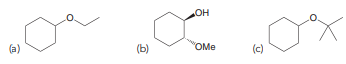 Starting with cyclohexene and using any other reagents of your choice, show how you would prepare each of the following compounds: