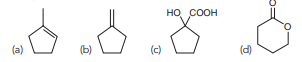 Starting with cyclopentanone and using any other reagents of your choosing, identify how you would prepare each of the following compounds: