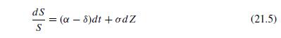 Suppose that a derivative claim makes continuous payments at the rate. Show that the Black-Scholes equation becomes

For the following four problems, assume that S follows equation (21.5) and Q follows equation (21.35). Suppose S0 = $50, Q0 = $90, T = 2, r = 0.06, δ = 0.02, δQ = 0.01, σ = 0.3, σQ = 0.5, and ρ =−0.2. Use Proposition 21.1 to find solutions to the problems. Optional: For each problem, verify the solution using Monte Carlo.

