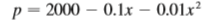The demand function for a commodity is given by
Find the consumer surplus when the sales level is 100.