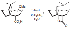 The following two-step rearrangement was the cornerstone of the first stereoselective total synthesis of quadrone, a biologically active natural product isolated from an Aspergillus fungus. Propose a plausible mechanism for this transformation.