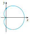 Use implicit differentiation to find an equation of the tangent line to the curve at the given point.
x2 + y2 = (2x2 + 2y2) – x)2 (0, 1 /2) (cardioid)