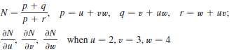 Use the Chain Rule to find the indicated partial derivatives.