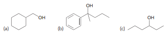 Using a Grignard reaction, show how you could prepare each of the following alcohols: