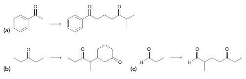 Using a Stork enamine synthesis, show how you might accomplish each of the following transformations:
