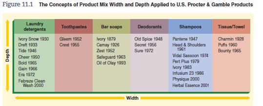 Using Figure 11.1 as a guide, create a matrix of the current product mix for your company.

Figure 11.1


