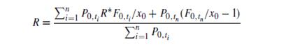 Using the information in Table 8.9, verify that it is possible to derive the 8-quarter dollar interest swap rate from the 8-quarter euro interest swap rate by using equation (8.13).
Equation (8.13).