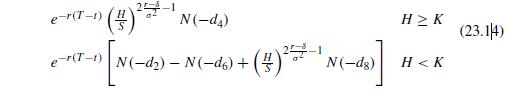 Verify that equation (23.14) (for both cases K >H andK 