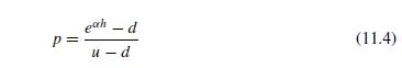 We sawin Section 10.1 that the undiscounted risk-neutral expected stock price equals the forward price. We will verify this using the binomial tree in Figure 11.4.
a. Using S = $100, r = 0.08, and δ = 0, what are the 4-month, 8-month, and 1-year forward prices?
b. Verify your answers in (a) by computing the risk-neutral expected stock price in the first, second, and third binomial period. Use equation (11.12) to determine the probability of reaching each node.