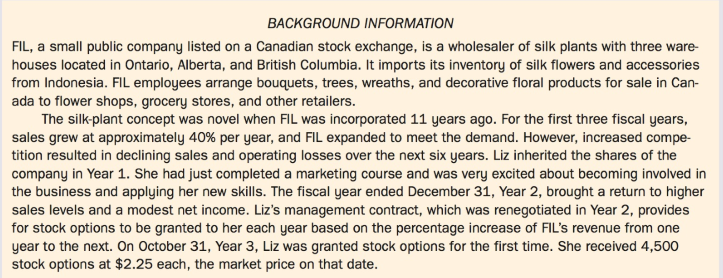 You, CPA, are employed at Beaulieu & Beauregard, Chartered Professional Accountants. On November 20, Year 3, Dominic Jones, a partner in your firm, sends you the following email:
Our firm has been reappointed auditors of Floral Impressions Ltd. (FIL) for the year ending December 31, Year 3. I met with the president and major shareholder of FIL, Liz Holtby, last week, and I toured the Vancouver warehouse and head office. I have prepared some background information on FIL for you to review, including the company's October 31, Year 3 internal non-consolidated balance sheet (Exhibit III). FIL is increasing the amount of business it does on the Internet, and Liz would like us to provide comments on the direction in which FIL is moving. I made notes on her plans for FIL's increasing use of the Internet (Exhibit IV). I also met with Craig Albertson, the controller, and I made notes from that meeting (Exhibit V).
Once you have reviewed the material, I would like you to draft a memo identifying the new accounting issues for the Year 3 audit. I would also like the memo to address Liz's specific requests.
Exhibit III:
Exhibit IV:
Exhibit V:
